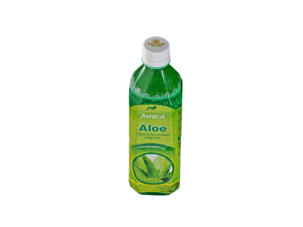500ml Full label PET bottle aloe vera juice drink